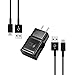 Samsung EP-TA20JBE Adaptive Fast Charger Two (2) 3.3 Ft. Cable Type-C USB Data Cable Galaxy S8/S8+ S9/S9+ Note 8 Note 9 & Other Smartphones + Two Cable Ties Cable Organizers Bundle Package- No