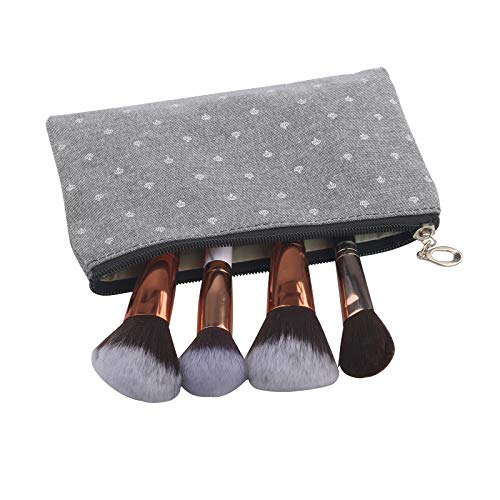 3 Pieces Small Makeup Bags for Purse, Travel Clear Cosmetic Bag, Small Pouches Toiletry Bag (Grey) 7 3 Pieces Small Makeup Bags for Purse, Travel Clear Cosmetic Bag, Small Pouches Toiletry Bag (Grey)