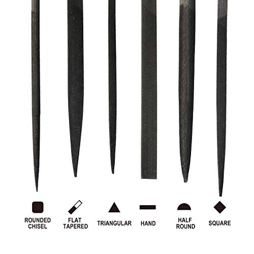 JinFeng Needle File Set(6 PIECE HIGH CARBON STEEL PRECISION) Hand Metal Tools
