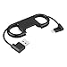 Daite Key Chain Charge & Sync USB Cable for iPhone, iPad, iPod, with Open Bottle Lever (Black)