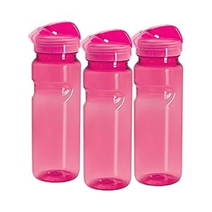 Cello Go Sports PET Bottle Set, 700ml, Set of 3, Pink