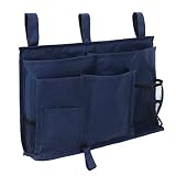Surblue Caddy Hanging Organizer Bedside Storage Bag for Bunk and Hospital Beds, Dorm Rooms Bed Rails(8 Pockets)