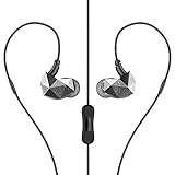 Sound Intone E6 Pro In-ear Headphones Sweatproof Sports Running Earbuds Noise Isolating Earphones with In-line Mic and Remote Control for Cellphones PC MP3 etc (Black)
