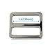 DGOL 10pcs 1 inch Zinc Alloy Slider Tri-glide Buttons Webbing Strap Tri Glide Adjustable Buckle Fasteners (Silver)