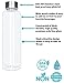 Boroux Basics Reusable Glass Water Bottles BPA/BPS Chemical Free, Premium Soda Lime Glass 18 oz, 6 Pack of Reusable Drinking Bottles, Leak Proof Stainless Steel Cap. Great for Water, Juice, Kombucha