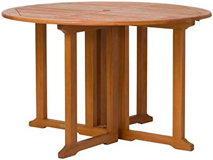 Red Rocks Drop-Down Table - DTY Outdoor Living Eucalyptus Patio Furniture Dining Collection
