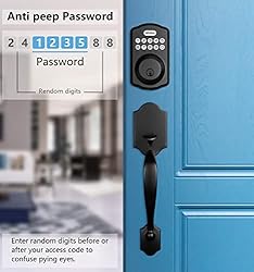 Revolo Electronic Keypad Deadbolt, Keyless Entry