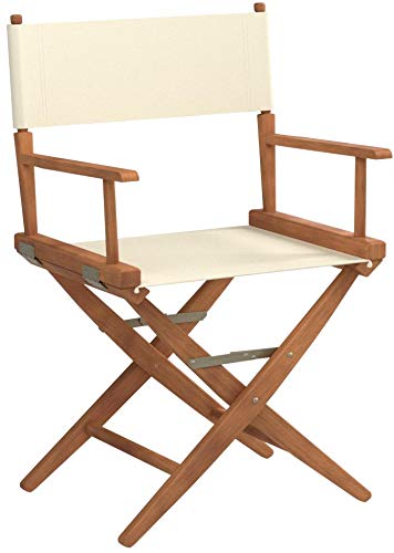 Telescope Casual World Famous Dining Height Director Chair, Natural with Varnish Frame