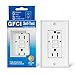 GFCI Outlet Receptacle 15 amp-Weather Resistant Self Testing Tamper Resistant Duplex Ground Fault Circuit Interrupter Outlet UL Certified for Home/Commercial/Outdoor/Indoor White