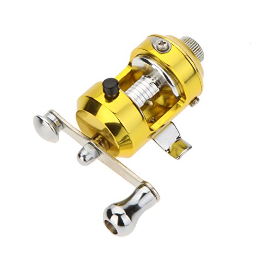 Docooler 1M Mini Tragbar Pocket Aluminiumlegierung Angelrute Stift Form Fisch Reel Drum Polrad Line weiche Köder Jig… – Bild 4