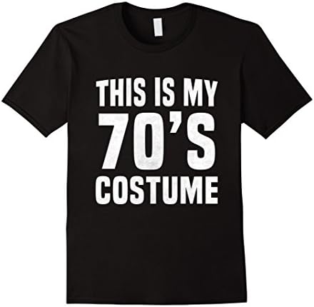 Mens 70s Costume Shirt for Halloween or 1970s Party Men Women Kid XL Black