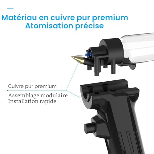 Actekart Airbrush Paint Kit No Cleaning with Disposable Nozzle (50pcs x 0.2mm & 100pcs x 0.3mm & 100pcs x 0.5mm Disposable Nozzles), Rechargeable, Portable, Cordless