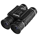 AccuBuddy Premium Compact Binocular - 12x Magnification Wide View Mini HD Telescope with adjustable Focus ideal for bird watching