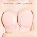 ZOINDSC Push up Plunge Invisible U Plunge Bras Strapless Backless Self Adhesive Reusable Silicone Sexy Bras for Women(U-Nude-D)