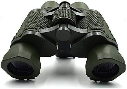 Waterproof Double Metal Cylinder Telescope 50x50 Folding Binoculars With BAK-4 Glass For Outdoor Hiking,Sightseeing,Hunting,Bird Watching.etc(Army Green)