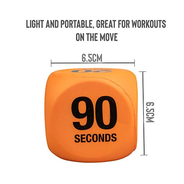 Phoenix-Fitness-RY1051-Exercise-Dice-Fitness-Workout-Routine-Dice-Orange Phoenix Fitness Exercise Dice - Workout Dice Game for Cardio, HIIT and Exercise Classes - Full Body Training Routine for…