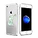 Qissy iPhone 7 Case Transparent TPU Cute Rabbit Elephant Bear Strawberry balloon Clear Design Cover (1)