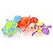 Wonderful-Buying Pack of 6 Baby Wind-Up Bathing Swimming Shower Toy Clockwork ,Turtule, Shark, Hippo Random Color
