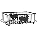 Lily's Home Cat-Themed Wire Basket, Kitchen and Desk Organizer, Cute Caddy for Cat Lovers for Kitchen, Pantry, Cabinet, Bathroom and Office (Small)