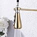 KES Titanium Gold Kitchen Commercial Sink Faucet with Pull Down Sprayer cUPC NSF Pull Out Faucet Single Lever High Arc BRASS, L6915BLF-PG