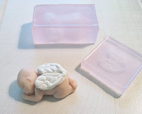 Little Baby and Angel Wings Set of Two Silicone Molds 1.5"