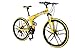 ibiky 26″ MTB Folding Dual Suspension 21 Speed Gears Mountain Bike (Yellow)thumb 2