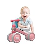 YGJT Baby Balance Bikes Bicycle Baby Walker Toys Rides for 1 Year Boys Girls 10 Months-24 Months Baby's First Bike First Birthday Gift Pink Duck