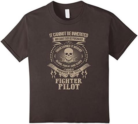 Kids FIGHTER PILOT Tshirt 12 Asphalt