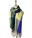 WINCAN Women's Fashion Long Big Grid Scarf Winter Warm Lattice Large Shawl