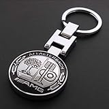 UNAKIM--Metal Mercedes Benz AMG Keychain Creative Accessories Auto Parts SUV Car Keyring