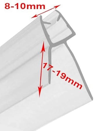 Guarnizione Per Porta Bagno Doccia Spessore Del Vetro 8 Mm 10 Mm Interstizio 17 Mm 19 Mm Bagno Doccia Flessibile Striscia Amazon It Casa E Cucina