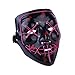 CANASOUR Halloween Mask Frightening Cosplay LED Light up Mask for Festival Cosplay Costume (Purple)