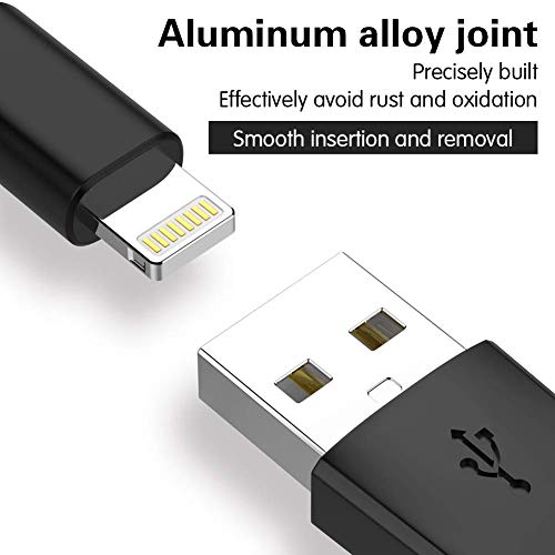 iPhone Charger, MFi Certified Cable 6Pack 3FT 3FT 3FT 6FT 6FT 10FT Extra Long Nylon Braided USB Fast Charging& Syncing Cord Compatible with iPhone/XS/XR/X/8/8Plus/7/7Plus/6S/6Plus/Pad More