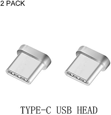 Magnetic Charging &amp; Data Transfer Cable Plugs that can stay in Type C slot Gen5 (Twin-Pack Plugs for Type-C Products)