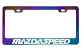 Fit Mazdaspeed Polished Neo Chrome License Plate Frame (Plating Color)