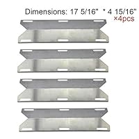 BestValue Go Stainless Steel Heat Plate/Shield Replacement for Charmglow Permasteel Gas Grill and Others -4pack