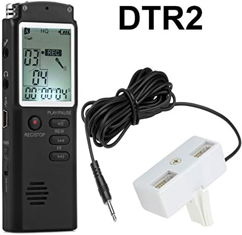 DTR2 Digital 8GB Portable Voice & Telephone Recorder for Office/Domestic BT/Cable LANDLINE Phones Using Corded & Cordless Digital DECT