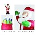 Fanshunlite Christmas Inflatable 8FT Santa Claus Carry Gift Box Lighted Blow-Up Yard Party Decoration Xmas Airblown Inflatable Outdoor Indoor Home Garden Family Prop Yard