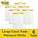 Post-it Super Sticky Easel Pad, 25 x 30 Inches, 30 Sheets/Pad, 6 Pads (559VAD6PK), Large White Premium Self Stick Flip Chart Paper, Super Sticking Power primary
