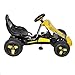 Best Choice Products Go Kart 4 Wheel Kids Ride on Car Stealth Pedal Powered Outdoor Racer Blk/Yellow