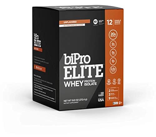 BiPro Elite to-Go 100% Whey Isolate Protein Powder for High-Intensity ...