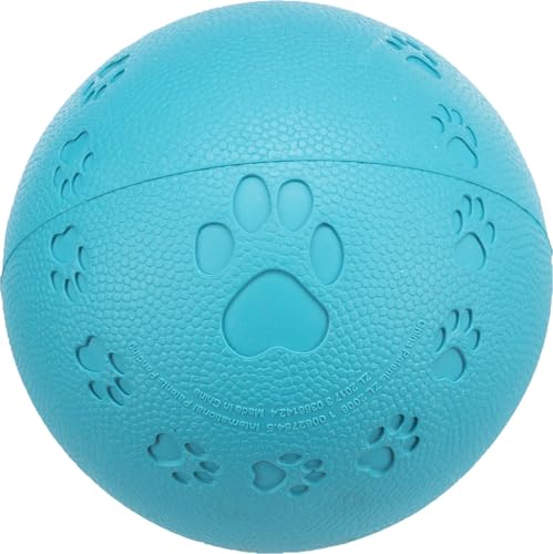 Trixie Natural Rubber Toy Dog Ball, 9 cm (Multi-color) Pack of 1