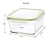 Kinetic 01331 GoGREEN Glassworks Series 6 Piece Square Oven Safe Glass Food Storage Container - 30 Ounce, Square