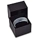 Charming Jewelers Tungsten Wedding Band Ring 6mm for Men Women Comfort Fit Blue Round Domed Brushed