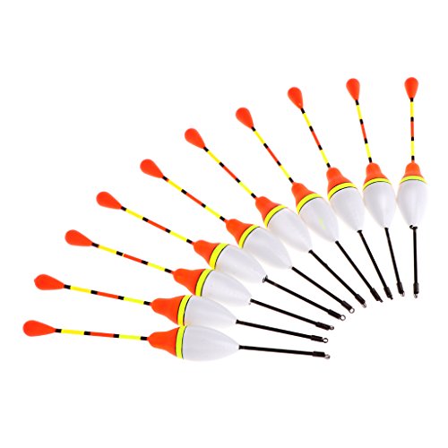 JSMH 4# 3,0 g 10 Stück/Set Karpfenangeln Posen Kits Bobber Stick Fischzubehör Vertikale Angelpose