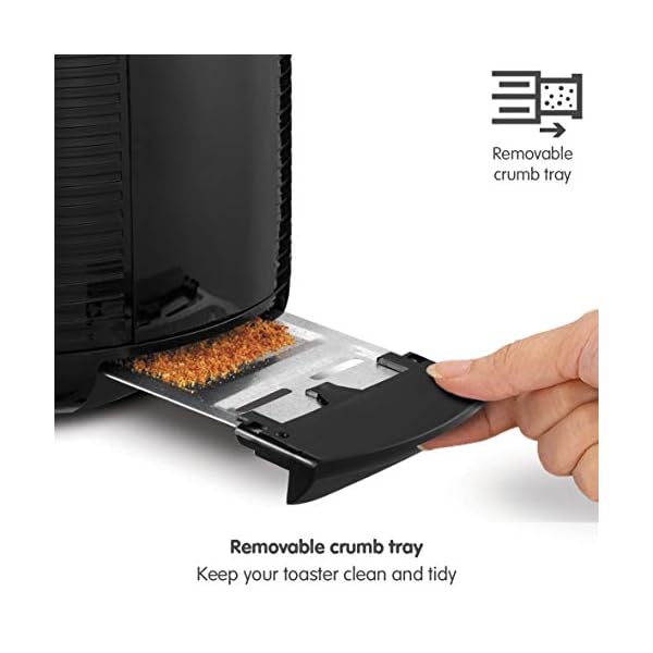Morphy-Richards-228398-Arc-2-Slice-Toaster-Black Morphy Richards Arc 2-Slice Toaster - Black - 2 Slot - Plastic - Variable Browning Control - 228398