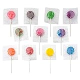 Kicko Assorted Colorful Lollipops - Pack of 140 Citrus Hard Candy Suckers for Party Favors, Cake Decorations, Novelty Supplies or Treats for Halloween, Christmas, Baby Showers