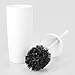 MetroDecor mDesign Plastic Toilet Bowl Brush and Holder for Bathroom Storage - White