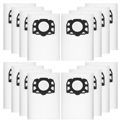 16 Bags for Karcher KWD1 KWD2 KWD3 WD2 Plus WD3 WD 2 Plus WD 3 MV 3 SE 4001SE 40 SE 4002, Replacement Filter Bags Compatible with 2.863-314.0