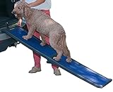 Pet Gear Travel Lite Bi-Fold Full Ramp for cats and dogs up to 150 pounds, 66-inch, Black/Blue